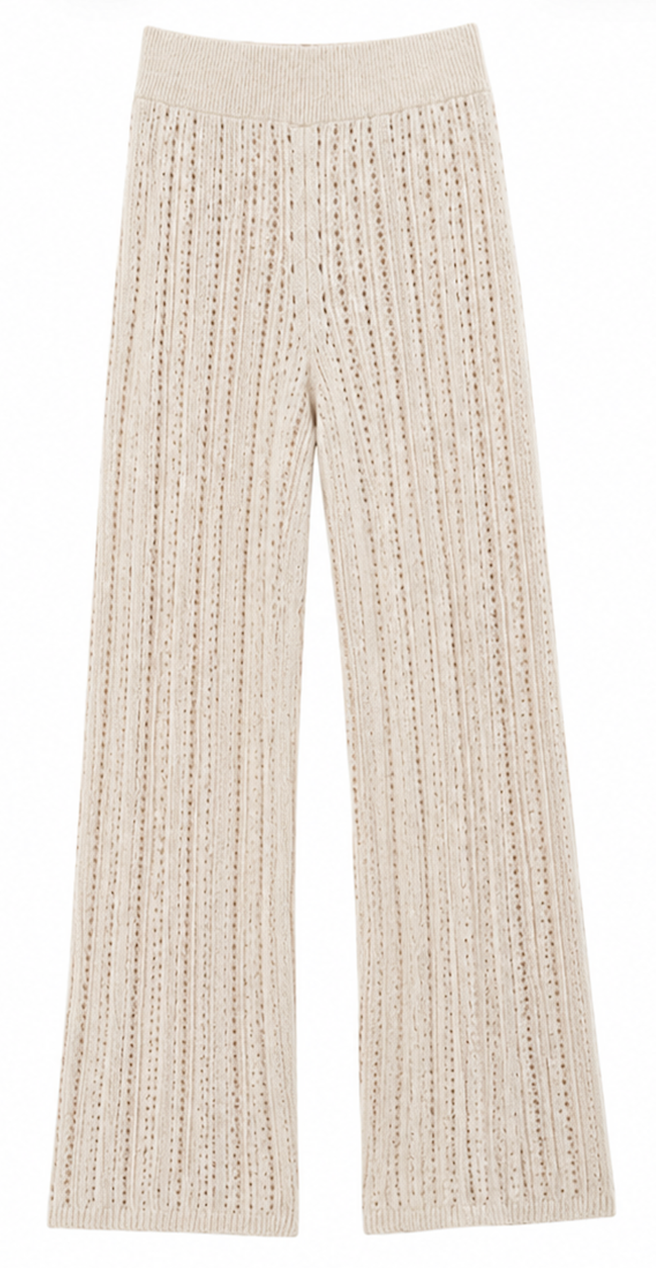 Open-Knit Wide Leg Pants, JDY – Size S