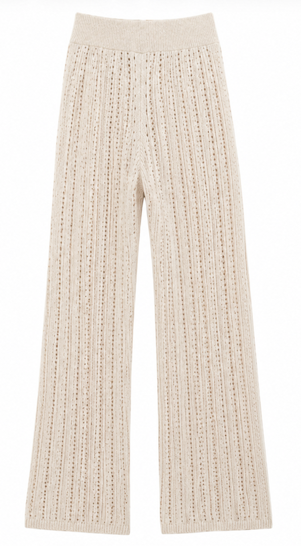 Open-Knit Wide Leg Pants, JDY – Size S