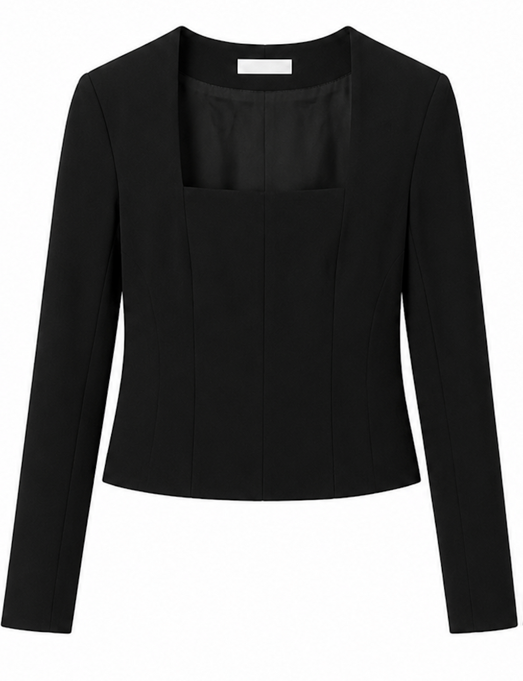 Black Square-neck long sleeve top, Envii - Size M