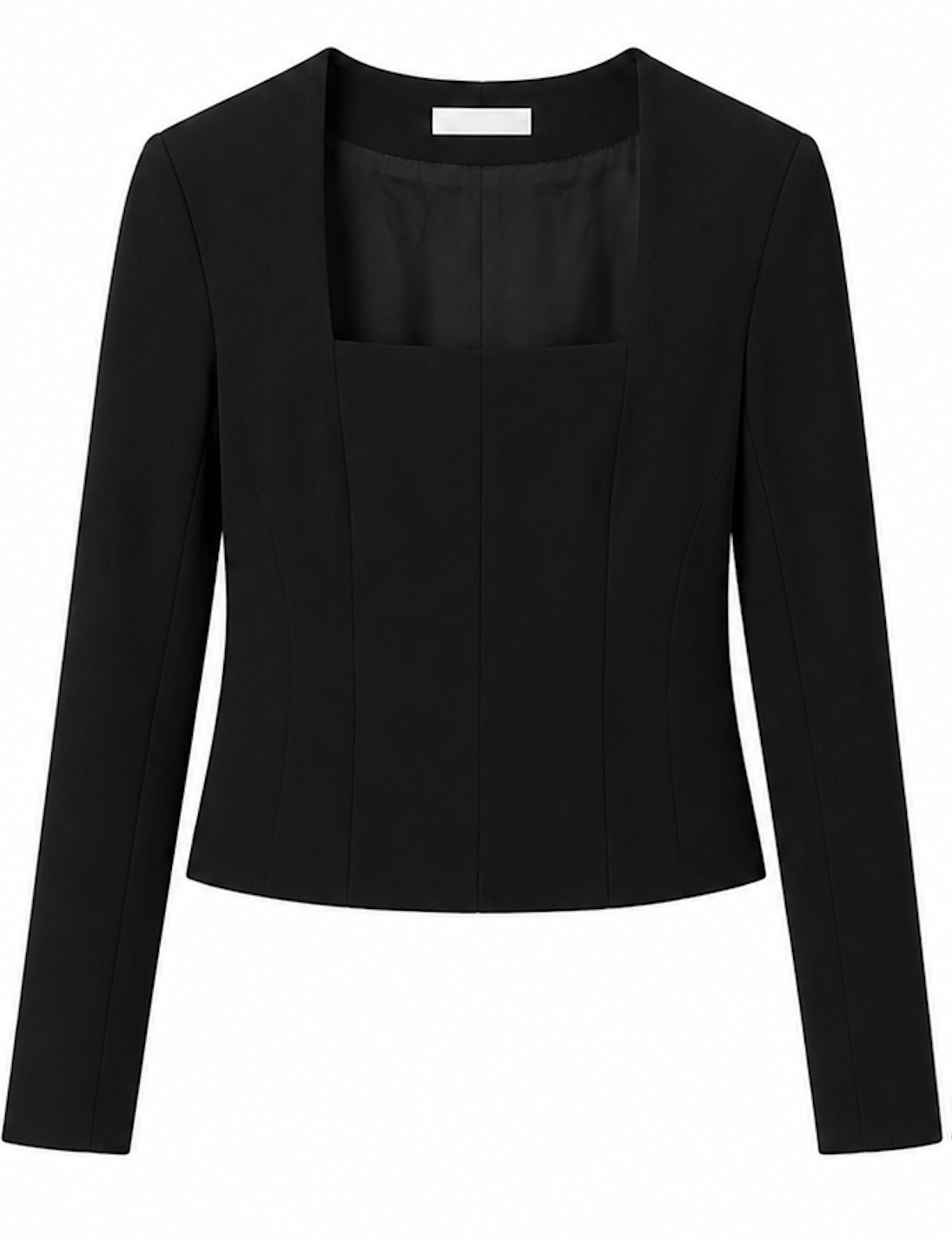 Black Square-neck long sleeve top, Envii - Size M