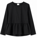 Studio Black Peplum Blouse, ONLY  - Size S