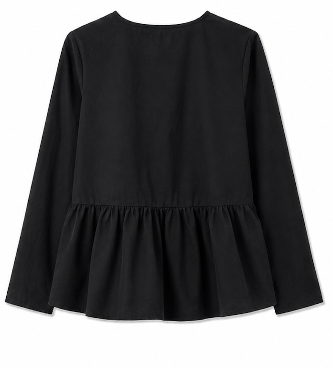 Studio Black Peplum Blouse, ONLY  - Size S