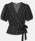 Floral Wrap-Blouse, JDY - Size M