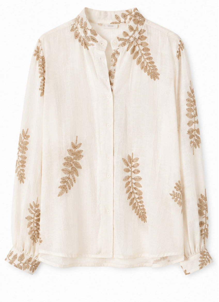 Sheer Embroidered blouse, MIA-ME  – Size L
