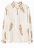 Sheer Embroidered blouse, MIA-ME  – Size L