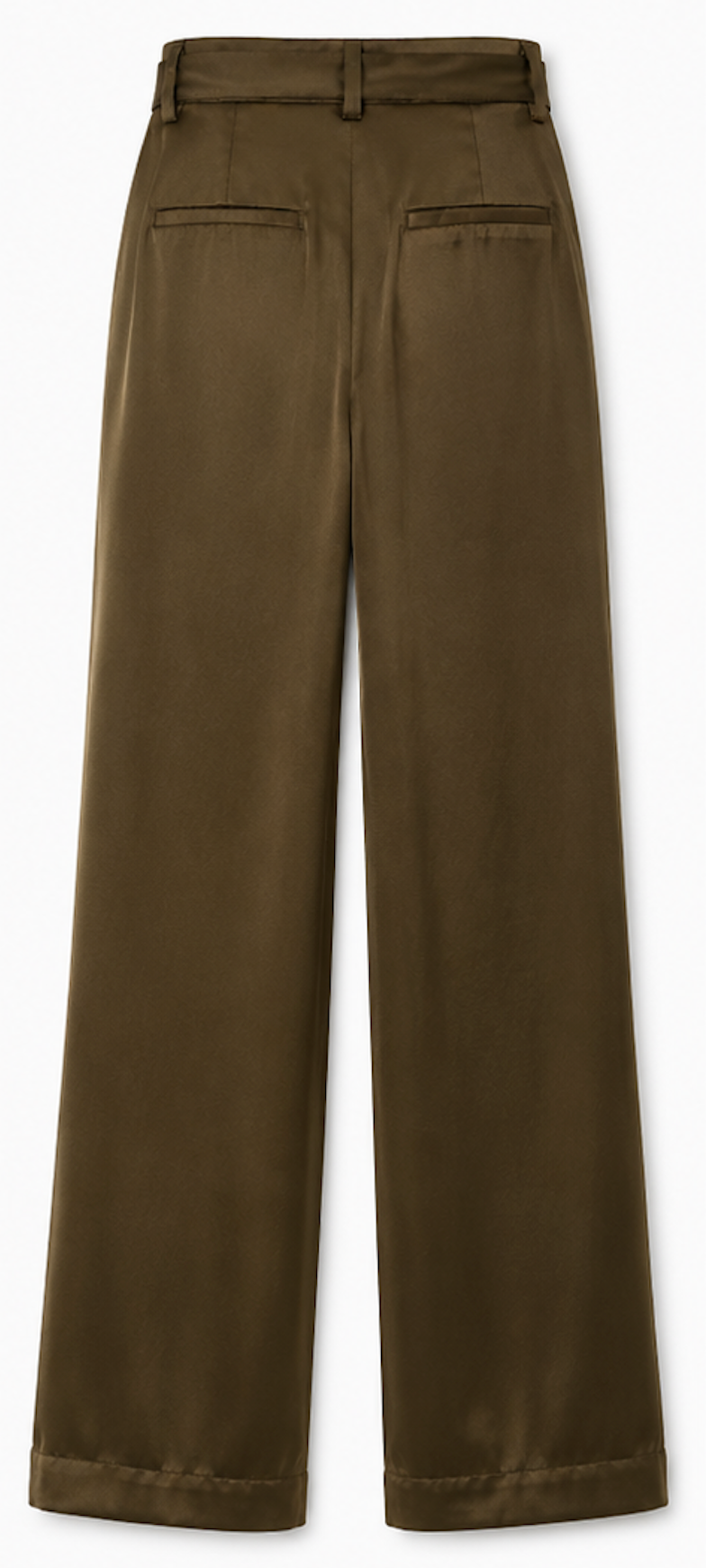 Olive Tie-Waist Trousers, Créton - Size M