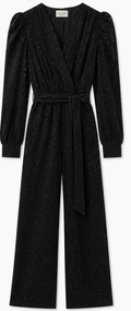 Black Glitter Jumpsuit, SISTERS POINT - Size L