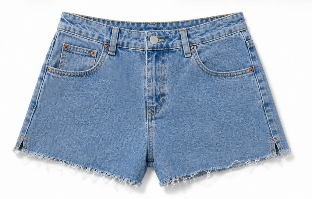 High-Waisted Light Blue Denim Cutoff Shorts, Denim Co. - Size 40