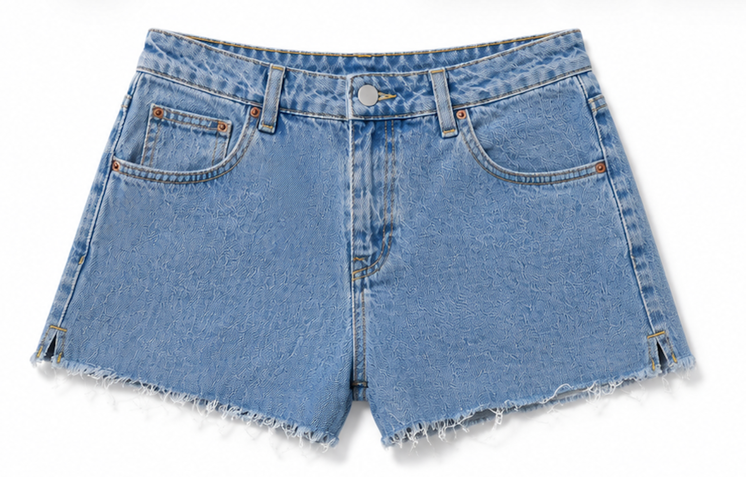 High-Waisted Light Blue Denim Cutoff Shorts, Denim Co. - Size 40