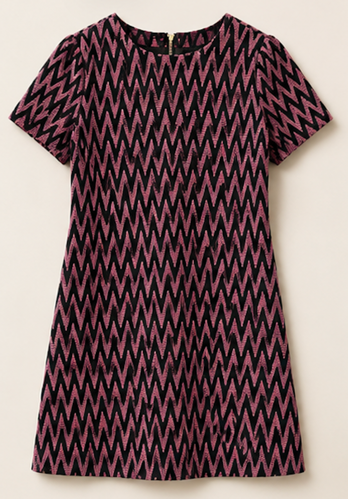 Zigzag Shift Dress, Calvin Klein – Size M