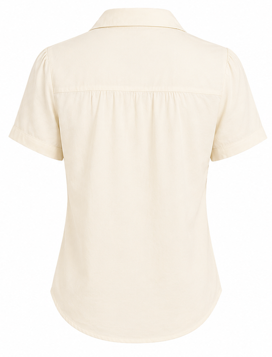 Off-White Retro Blouse, Pretty Retro – Size S