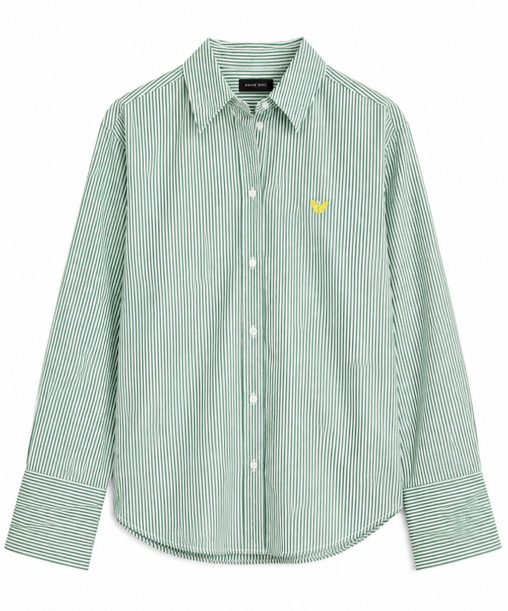 Green and white striped shirt, & other stories – Size S