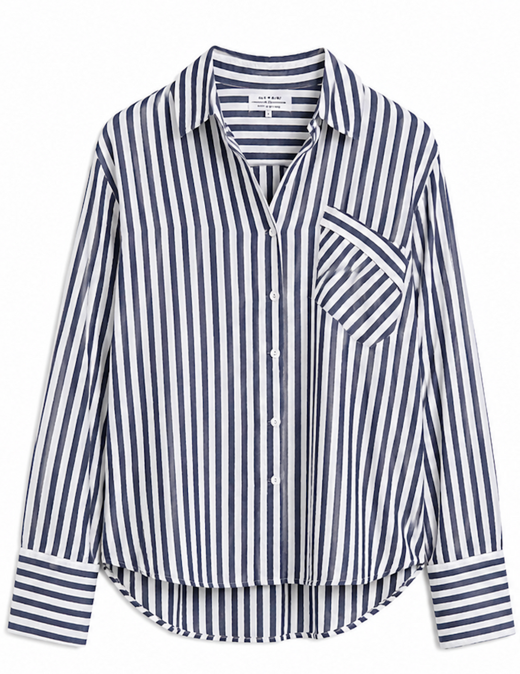 Navy and white striped Shirt, & Other Stories – Size M