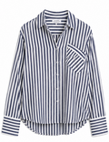 Navy and white striped Shirt, & Other Stories – Size M