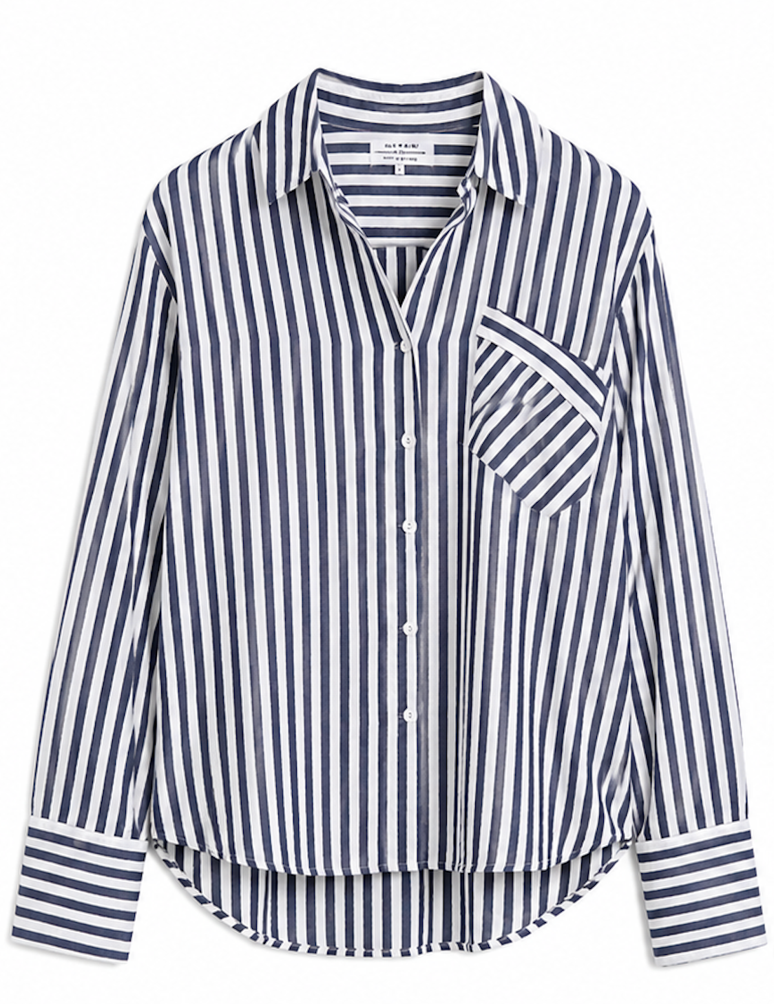 Navy and white striped Shirt, & Other Stories – Size M