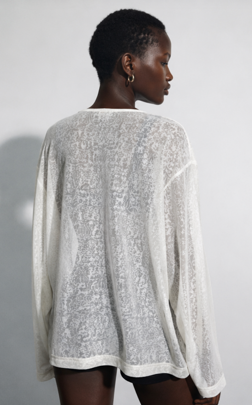 Sheer Long Sleeve Top, InWear – Size L