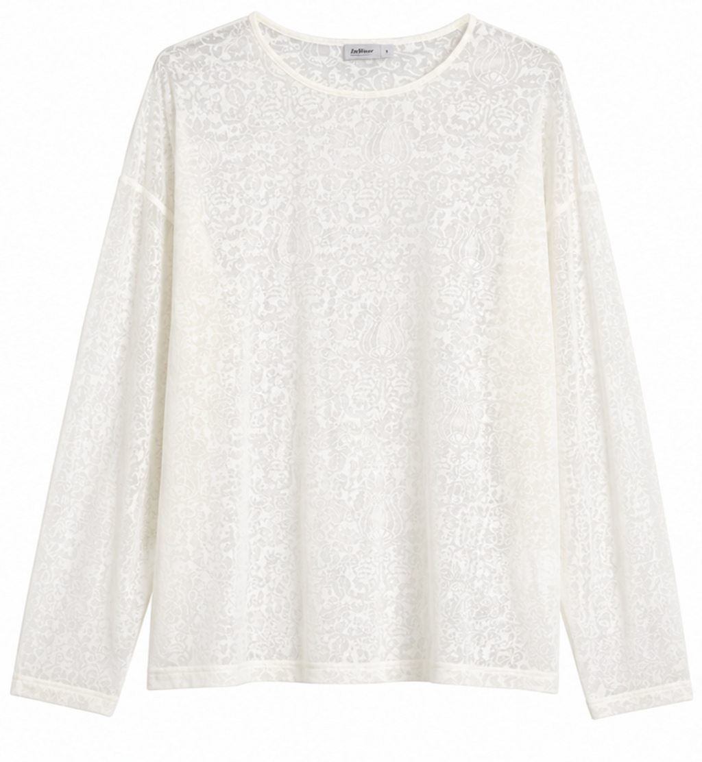 Sheer Long Sleeve Top, InWear – Size L