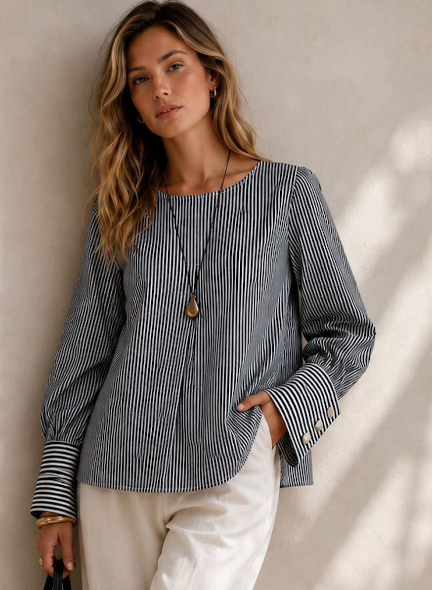 Striped Blouse, Otelia – Size M