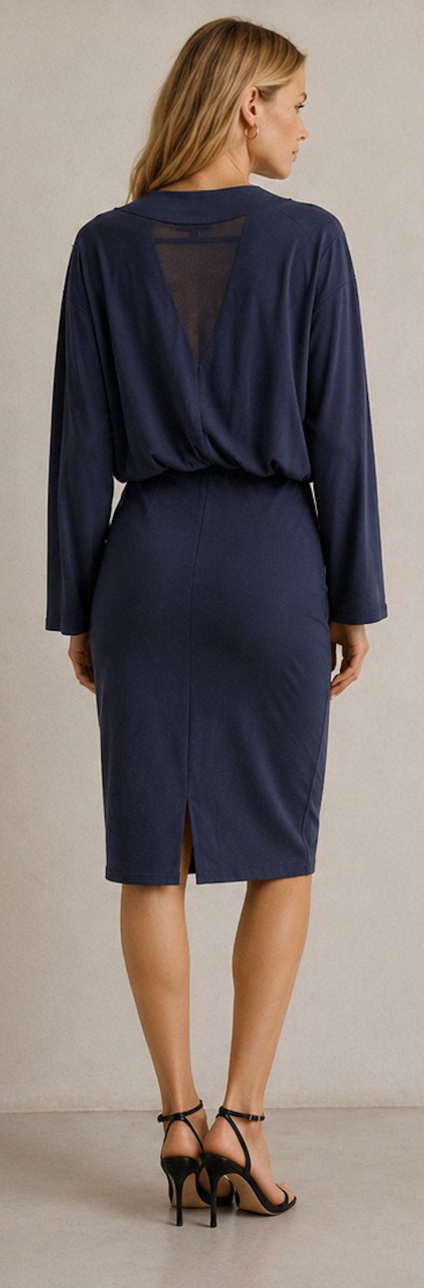 Low  cut Midi Dress, REISS – Size XS