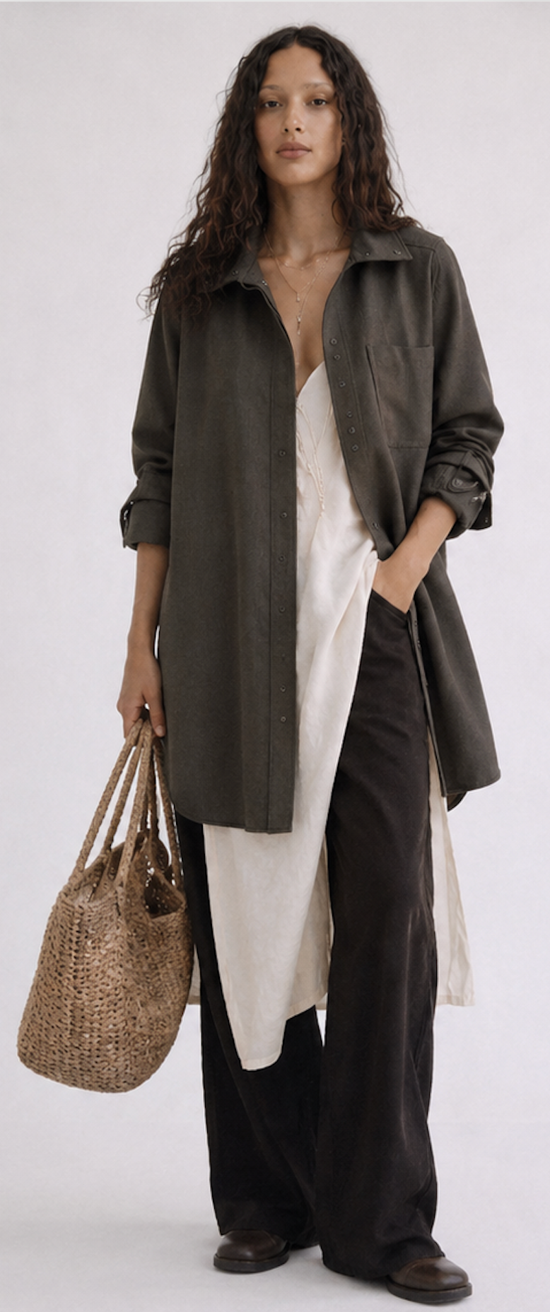 Oversize Longline Shirt Dress, COS – Size S