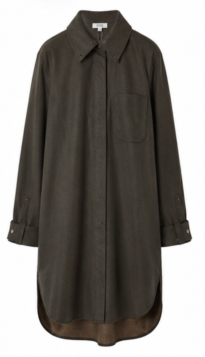 Oversize Longline Shirt Dress, COS – Size S