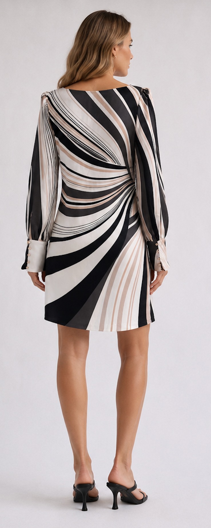 Graphic swirl-print Dress, Richard Allan x H&M – Size M