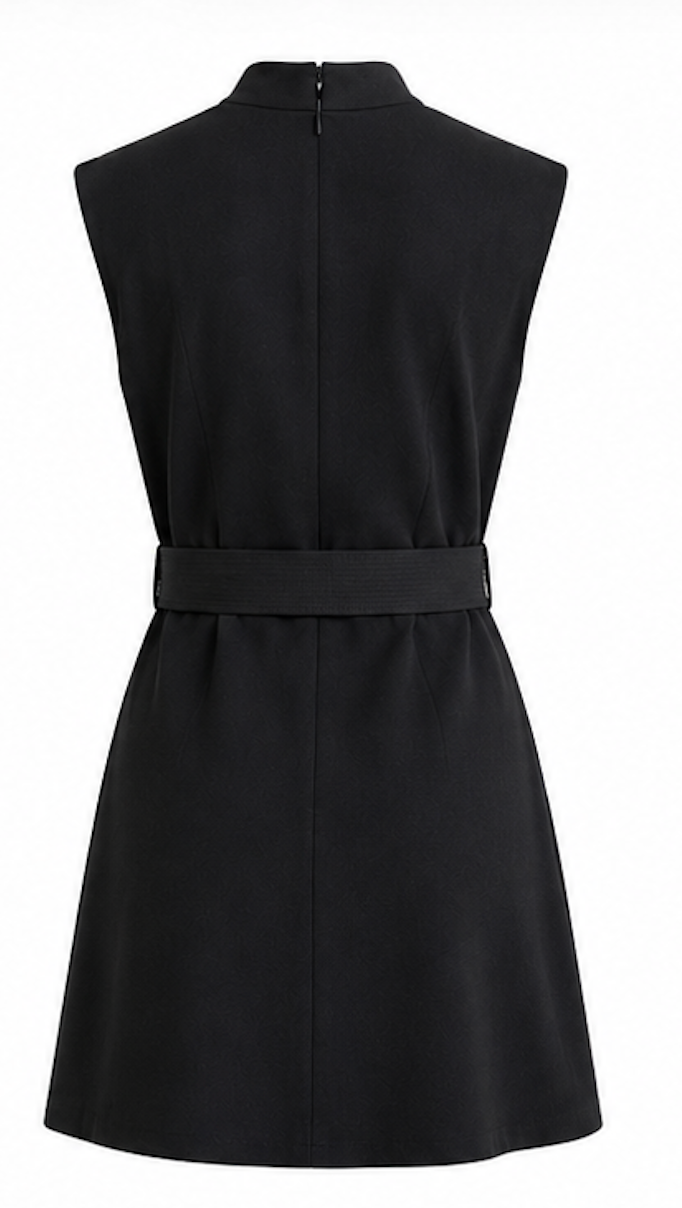 Chic black sleeveless Mini Dress, MNG – Size L