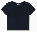 Black Ribbed T-Shirt, H&M – Size S