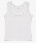 White ribbed Tank Top, VRS WOMAN – Size S