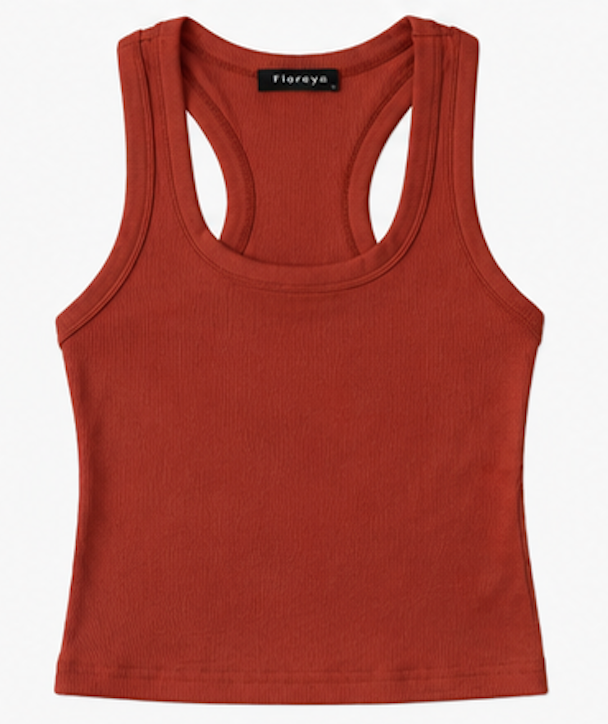Ribbed racerback Tank Top, Floreya – Size XS