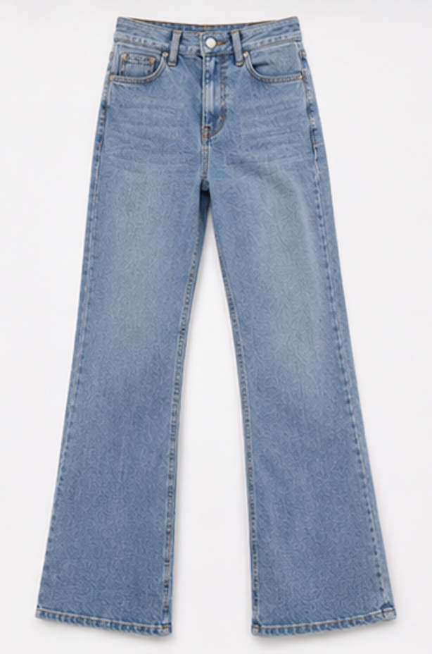 Light Blue Flare Jeans, Gina tricot – Size S