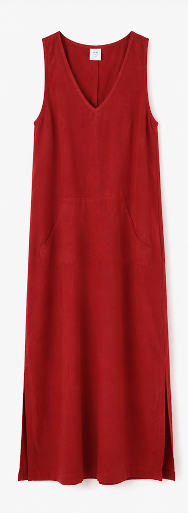 Red Maxi Dress, Sylvia bunty + ve – Size M