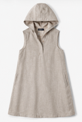 Minimalist Sleeveless Hooded Dress, CLAIRE – Size M