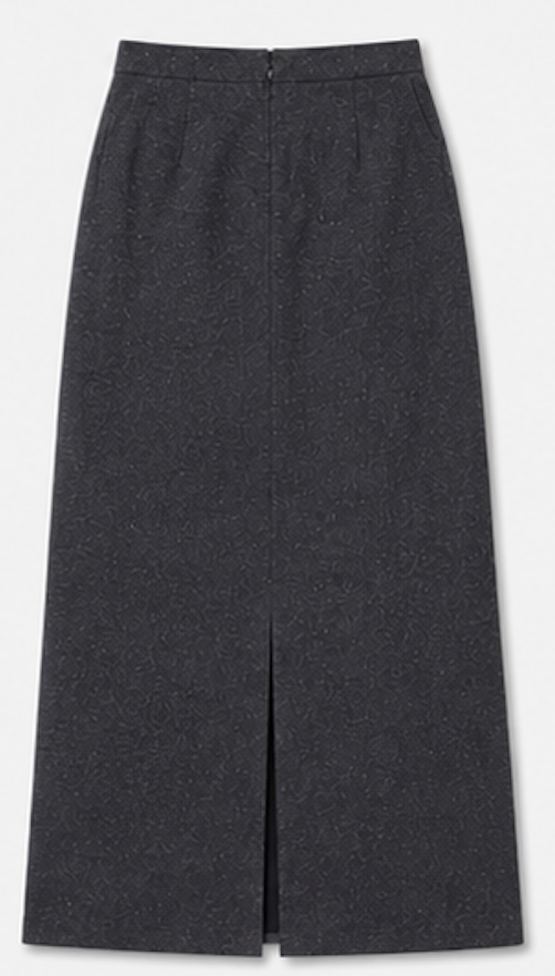 Dark grey heathered Maxi Skirt, Estelie – Size 36