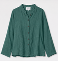 Green Linen Blouse, The MASAI Clothing Company – Size M