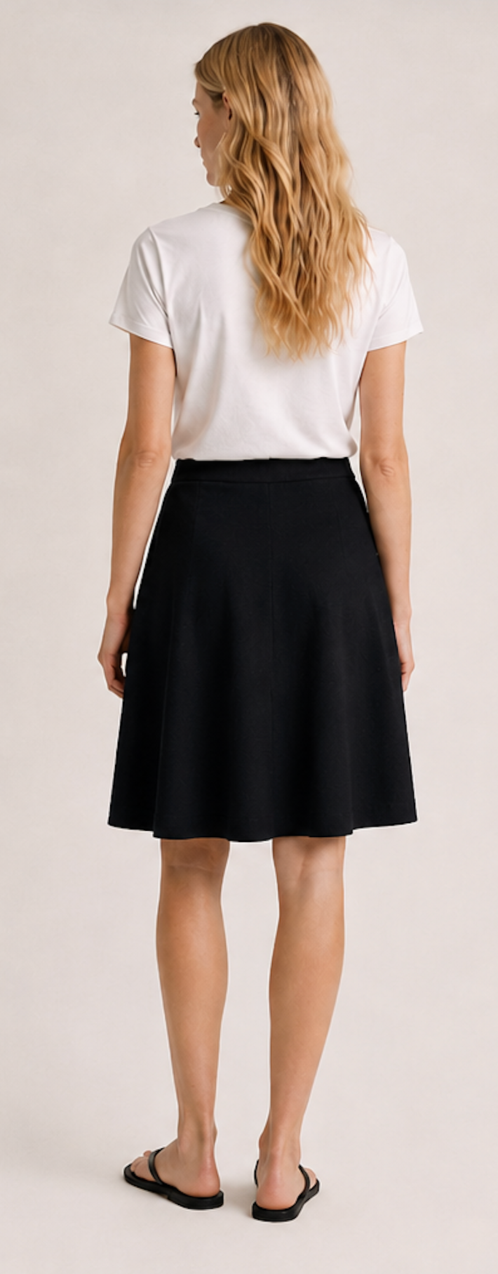 Classic black A-line Mini Skirt I stretch, .OBJECT – Size XS