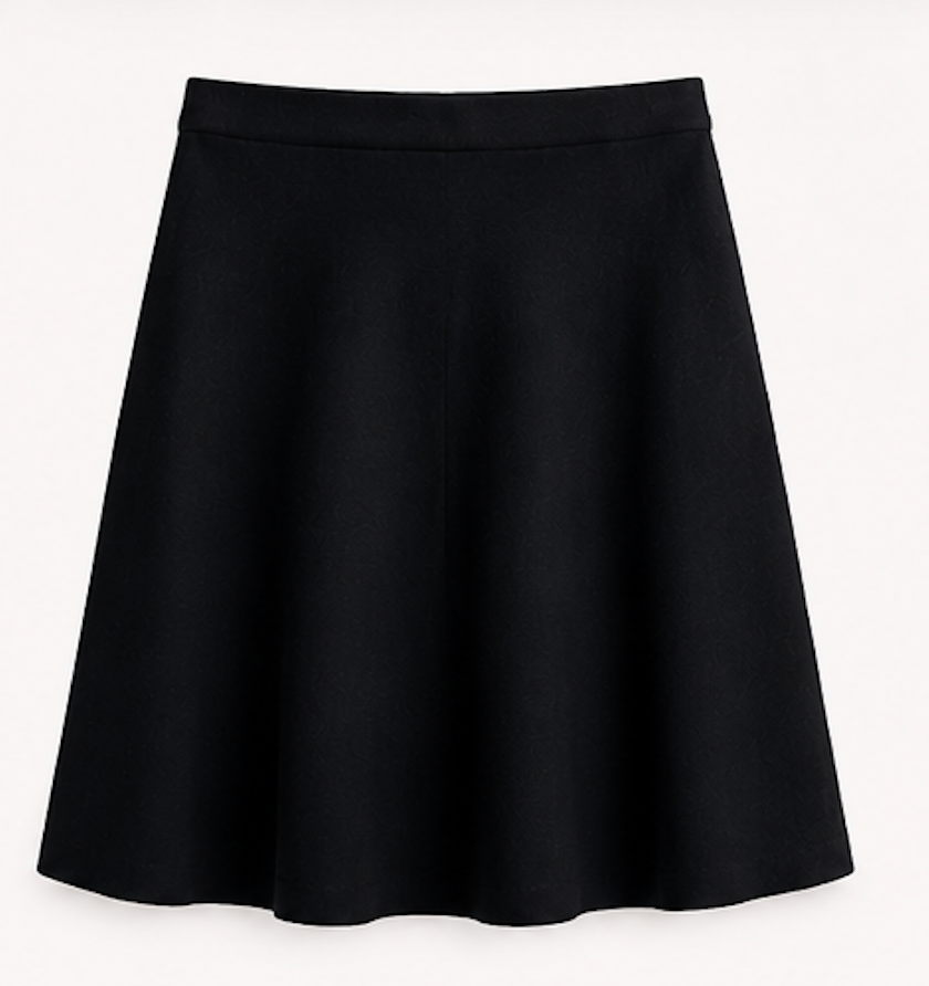 Classic black A-line Mini Skirt I stretch, .OBJECT – Size XS
