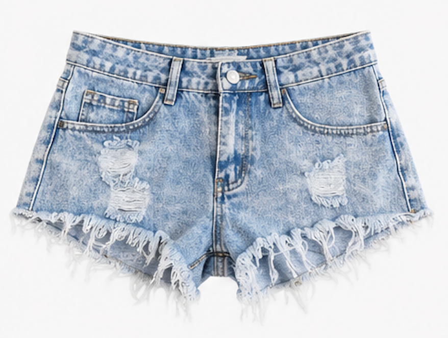 Light-wash Denim Shorts, SHEIN – Size 26