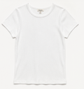 White Ribbed T-Shirt, H&M – Size M