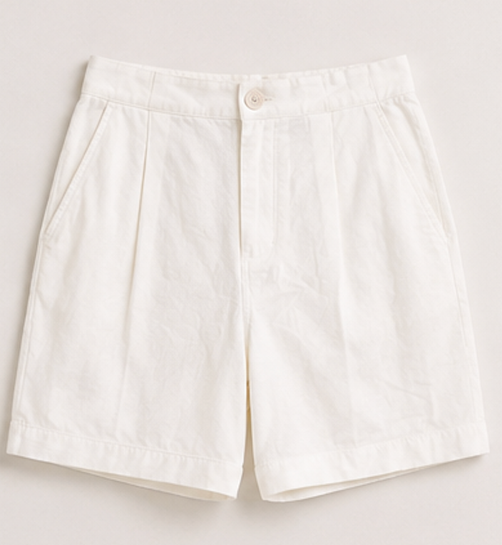White Pleated Shorts, VERO MODA – Size XS