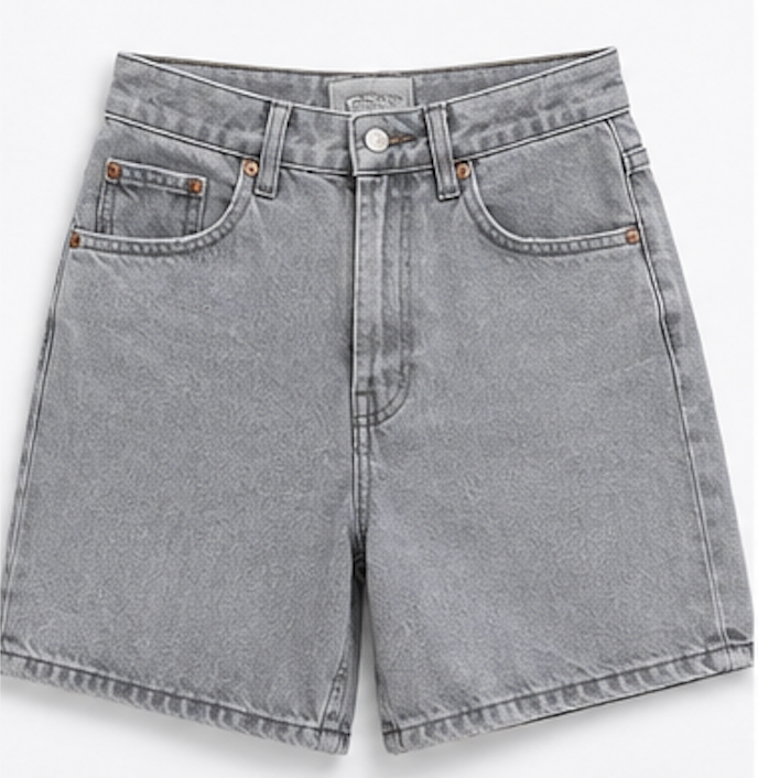 Light Grey Denim Shorts, ZARA – Size 36