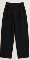 Black linen-blend Tapered Pants, H&M – Size 36