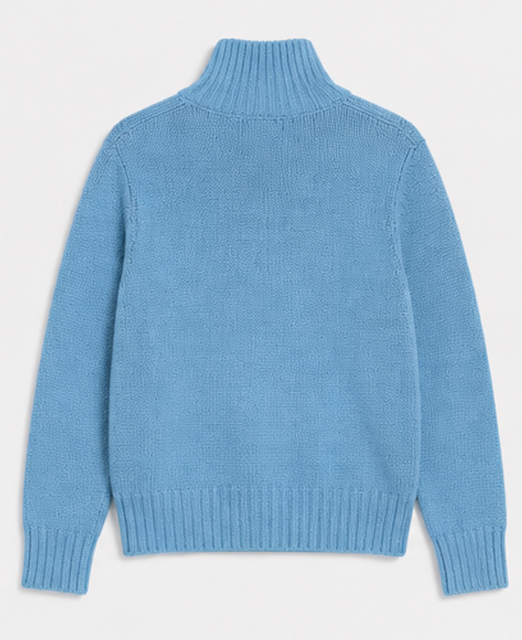 Light blue  Zip-Up Sweater, DEPARTIRE – Size XXL