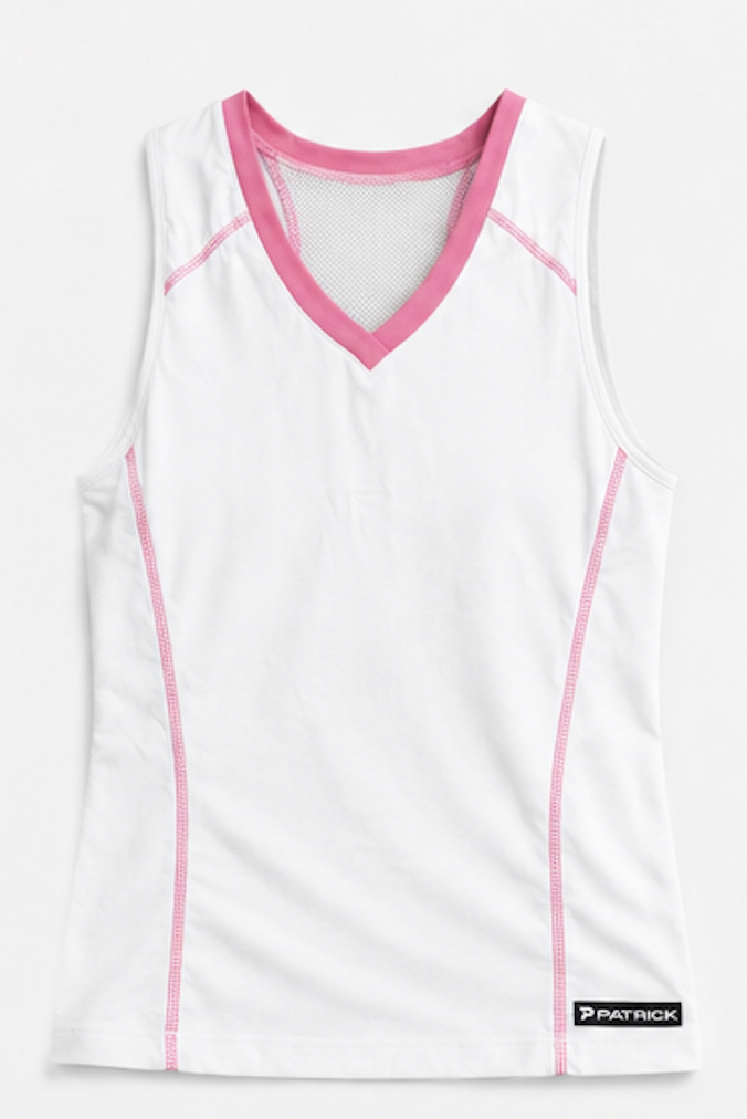 White Athletic Tank Top, PATRICK – Size S