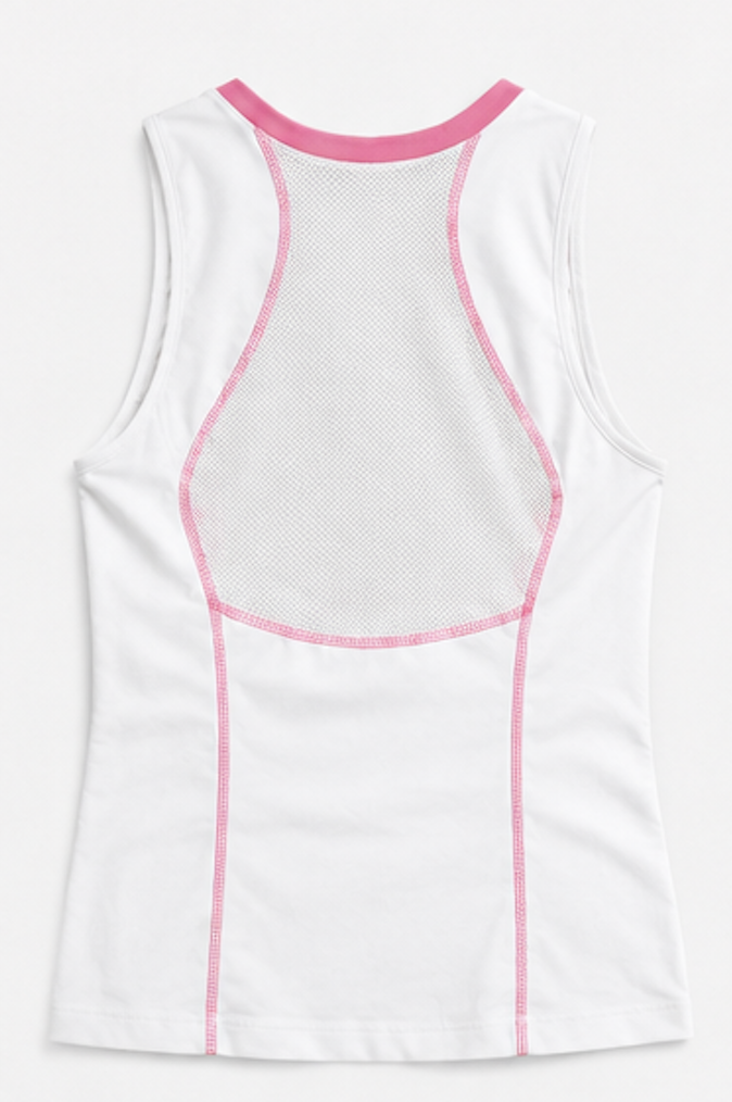 White Athletic Tank Top, PATRICK – Size S