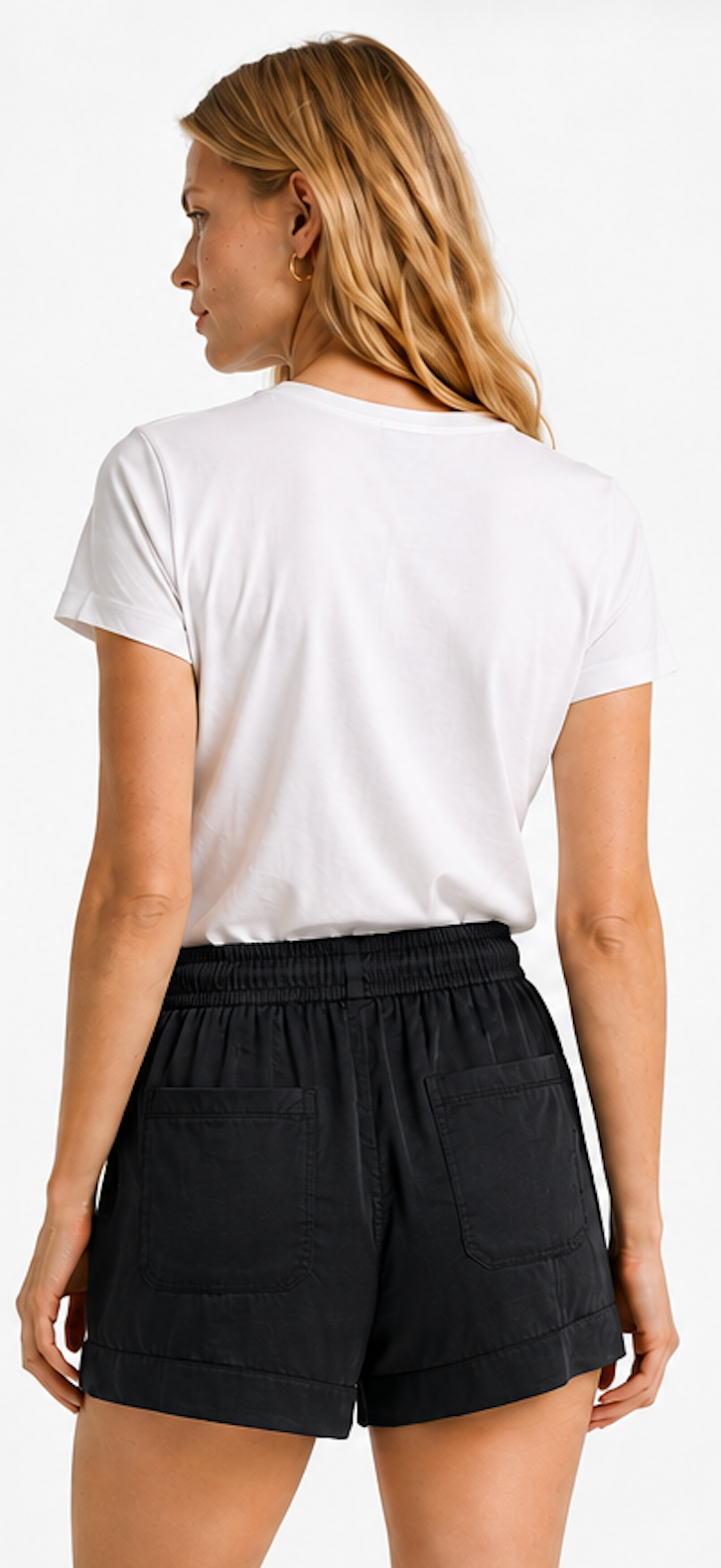 Black Drawstring Shorts, ZARA – Size M