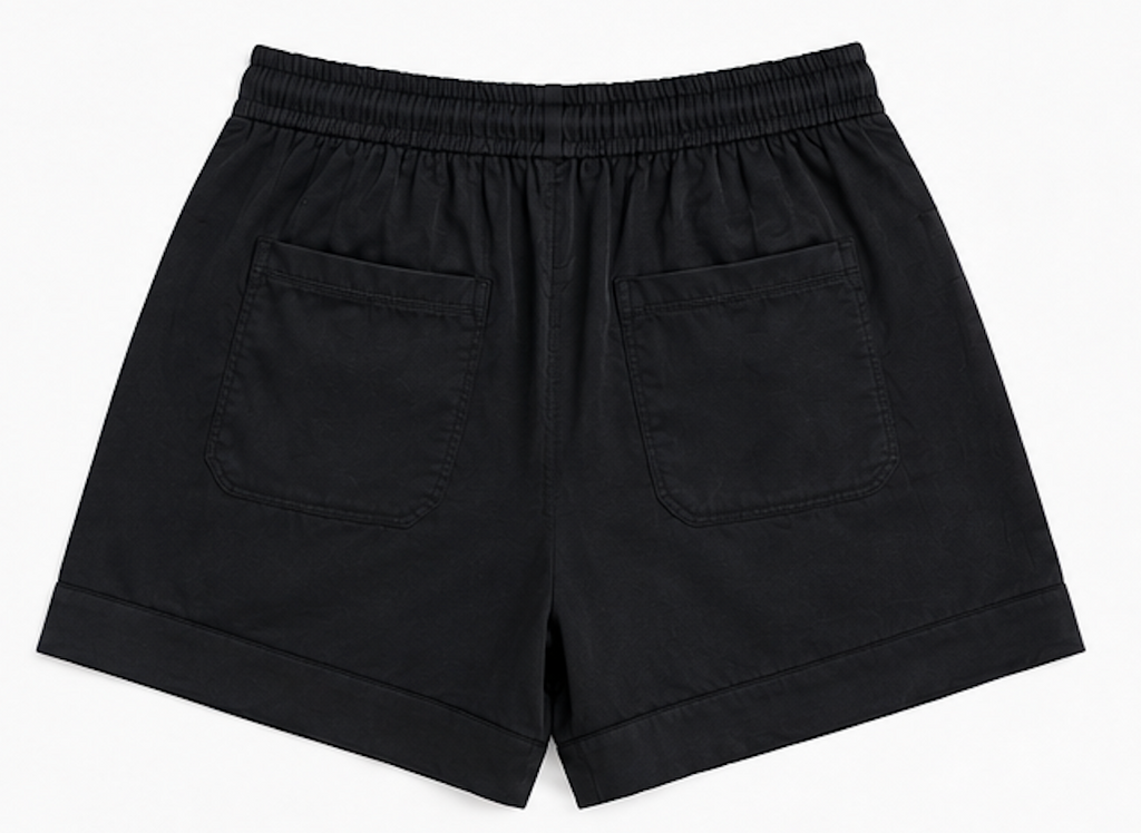 Black Drawstring Shorts, ZARA – Size M