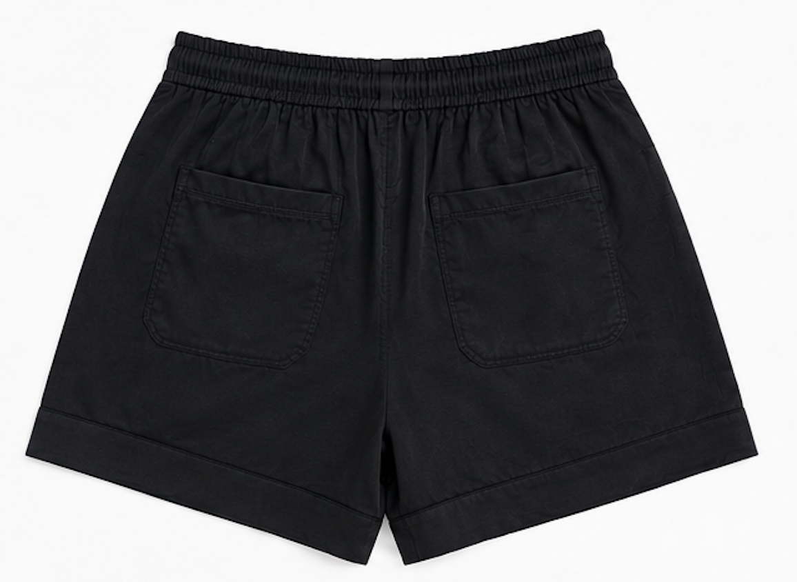 Black Drawstring Shorts, ZARA – Size M