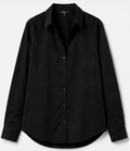 Black Button-Down Shirt – Size 40