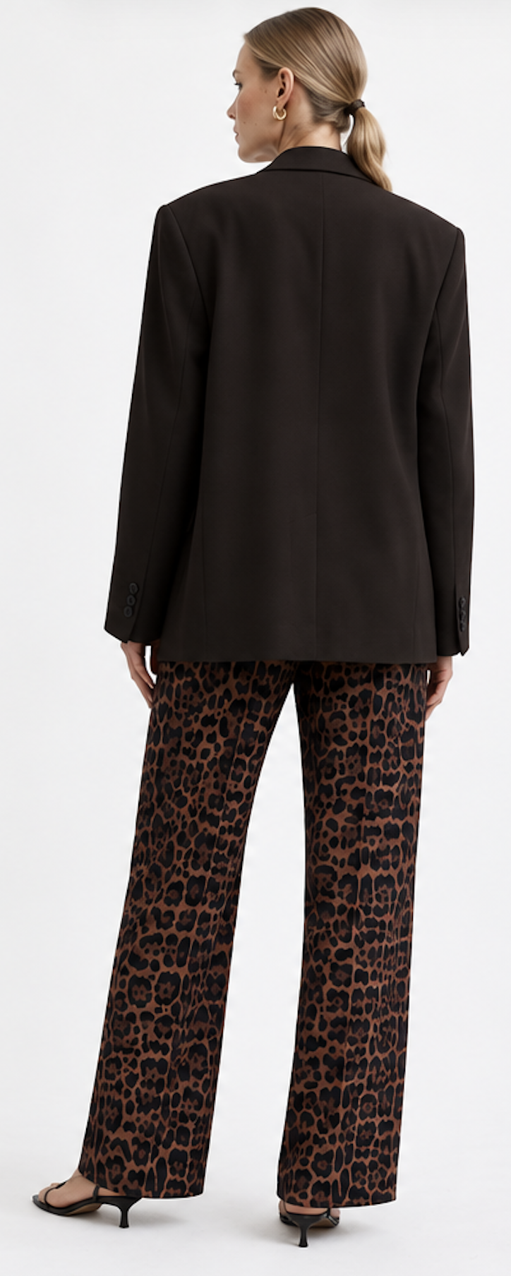 Leopard-print Wide Leg Pants, H&M – Size EU 40